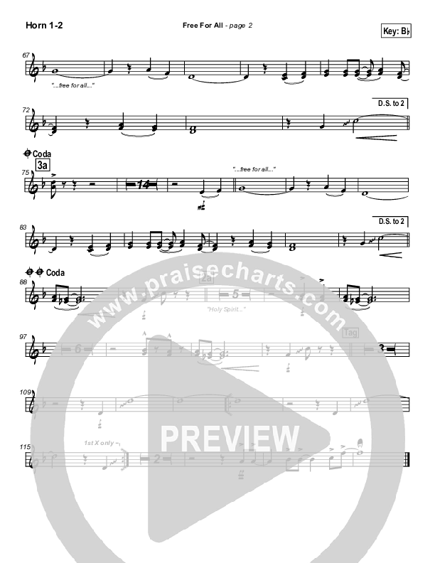 Free For All French Horn 1/2 (Lakewood Church)