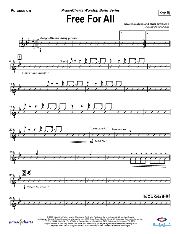 Free For All Percussion (Lakewood Church)