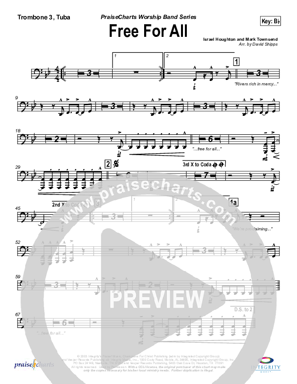 Free For All Trombone 3/Tuba (Lakewood Church)