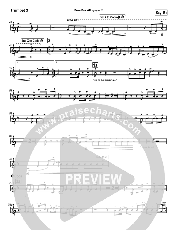 Free For All Trumpet 3 (Lakewood Church)