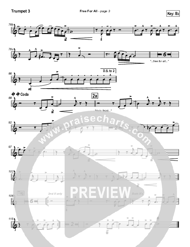 Free For All Trumpet 3 (Lakewood Church)