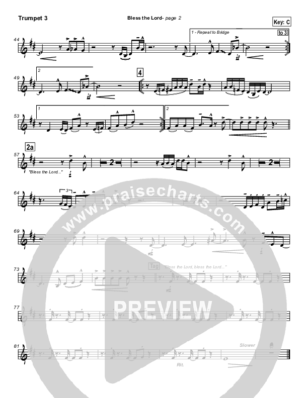 Bless The Lord Trumpet 3 (Lakewood Church)