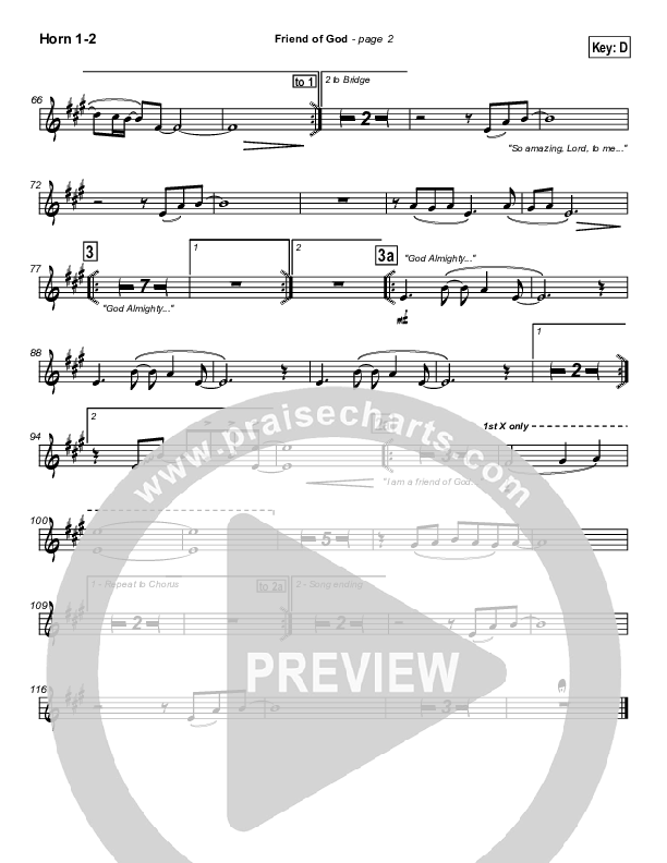 Friend Of God Brass Pack (Lakewood Church)