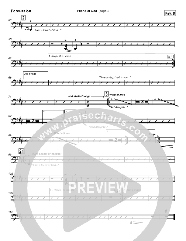 Friend Of God Percussion (Lakewood Church)