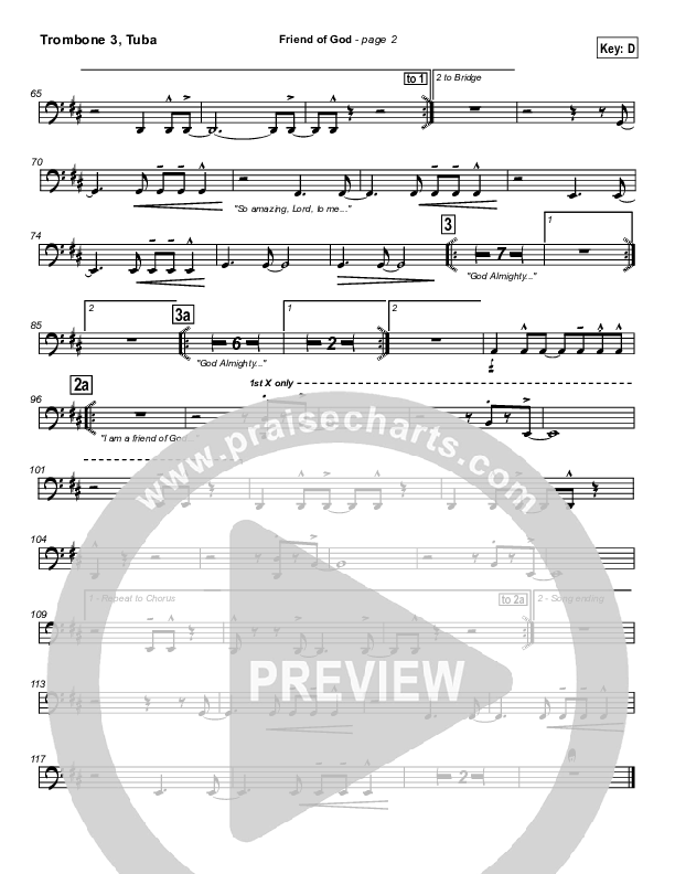 Friend Of God Trombone 3 (Lakewood Church)