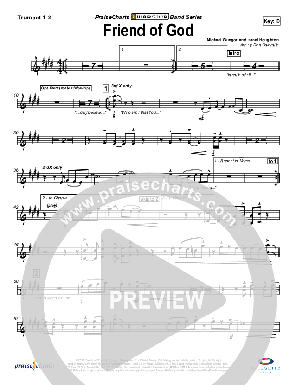 Friend Of God Brass Pack (Lakewood Church)