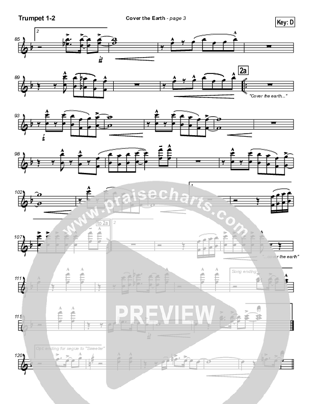 Cover The Earth Trumpet (Lakewood Church)