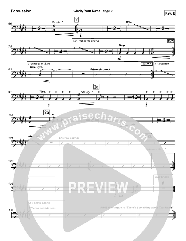 Glorify Your Name Percussion (Lakewood Church)