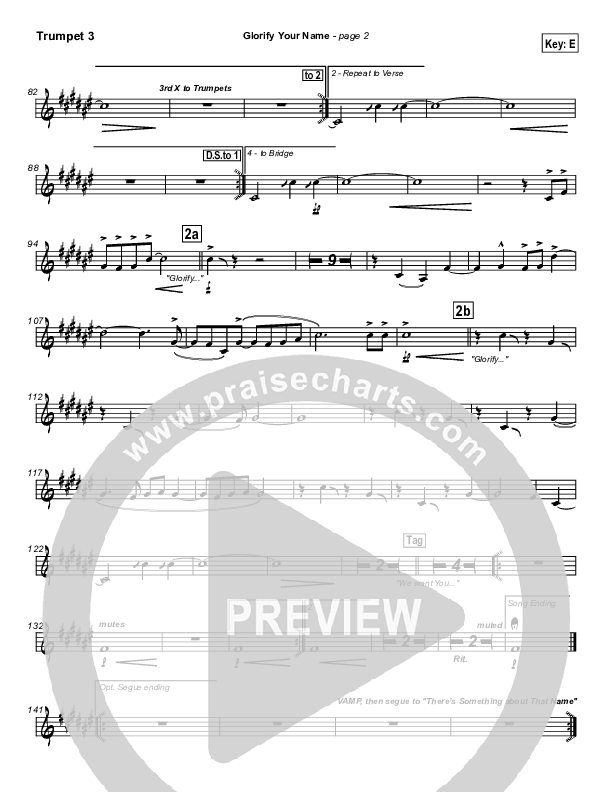 Glorify Your Name Trumpet 3 (Lakewood Church)