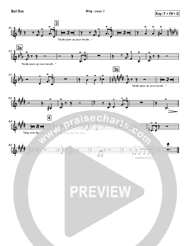 Sing Bari Sax (Lakewood Church)