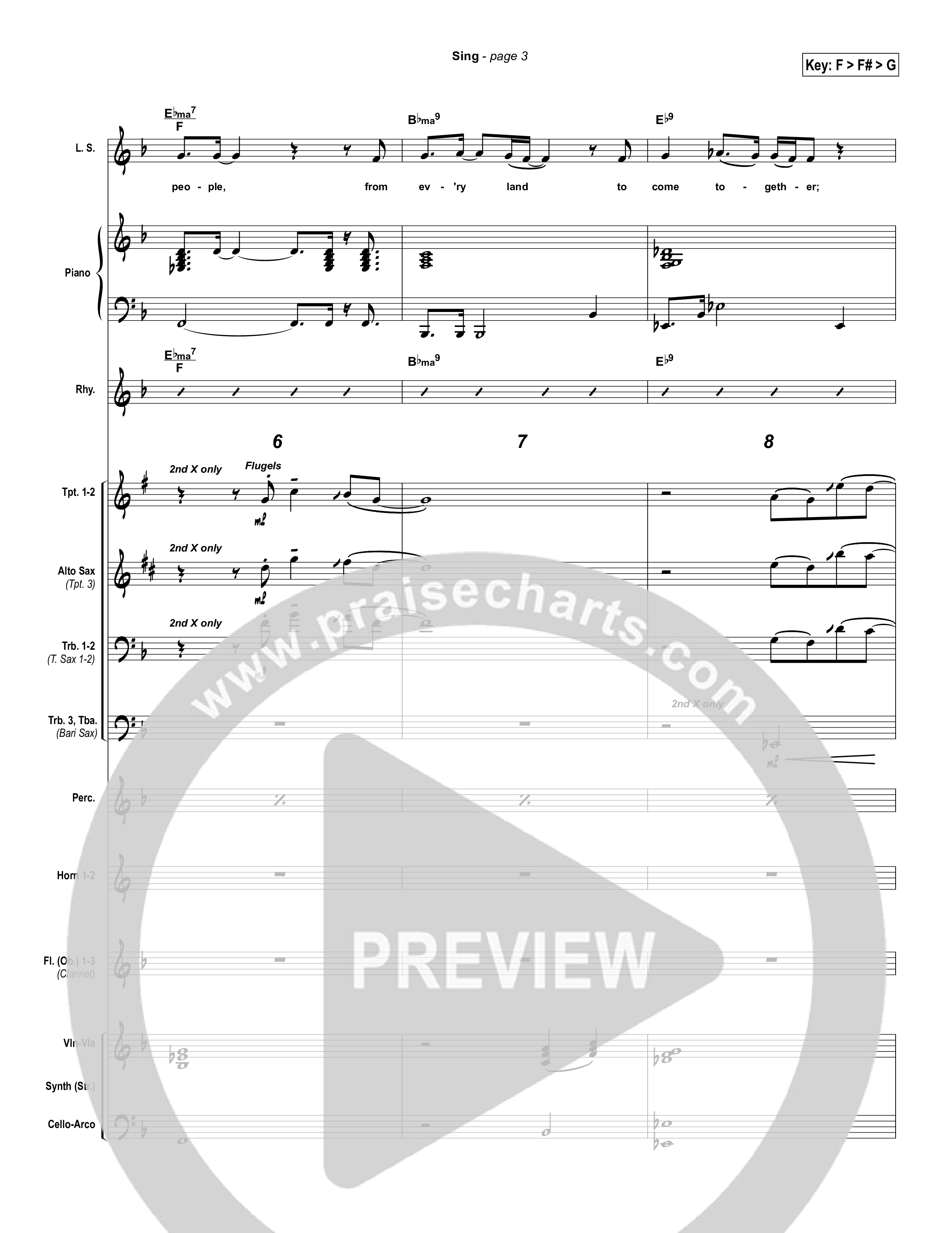 Sing Conductor's Score (Lakewood Church)