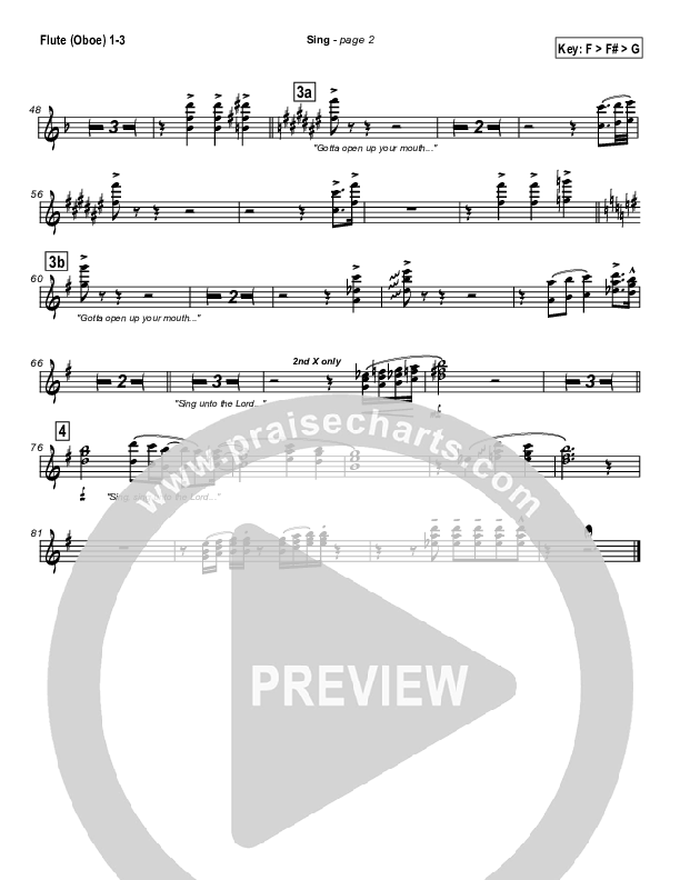 Sing Flute/Oboe 1/2/3 (Lakewood Church)