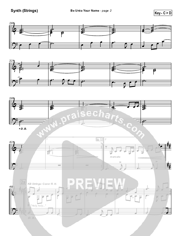 Be Unto Your Name Synth Strings (Robin Mark)