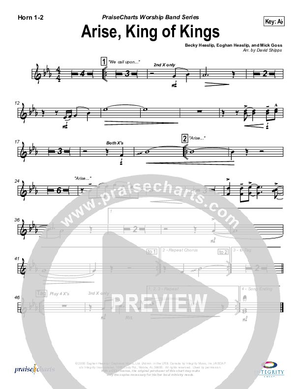 Arise King of Kings French Horn 1/2 (Eoghan Heaslip)