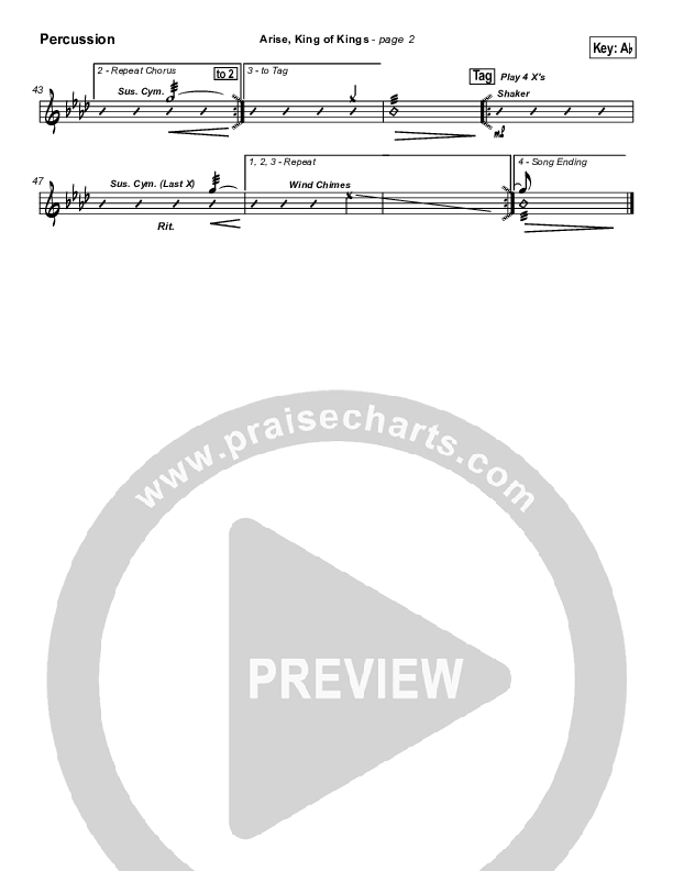 Arise King of Kings Percussion (Eoghan Heaslip)