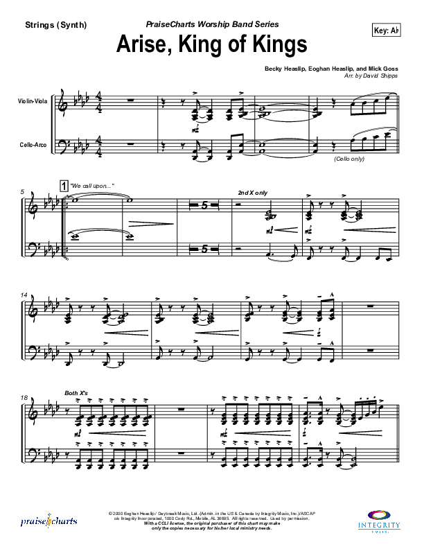 Arise King of Kings Synth Strings (Eoghan Heaslip)