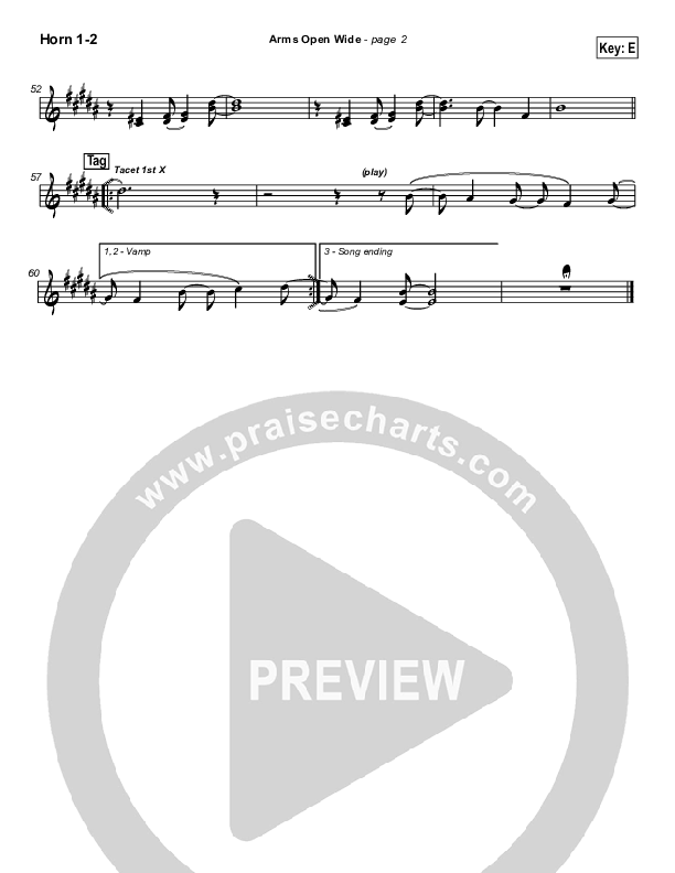 Arms Open Wide Brass Pack (Rita Baloche)