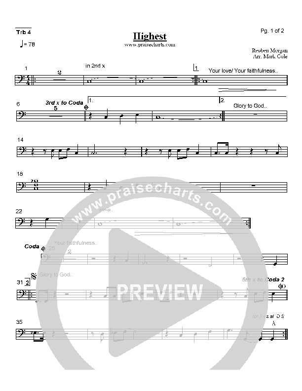 Highest Trombone 4 (Hillsong Worship)