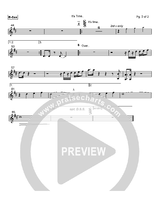 It's Time Bari Sax (Lindell Cooley)