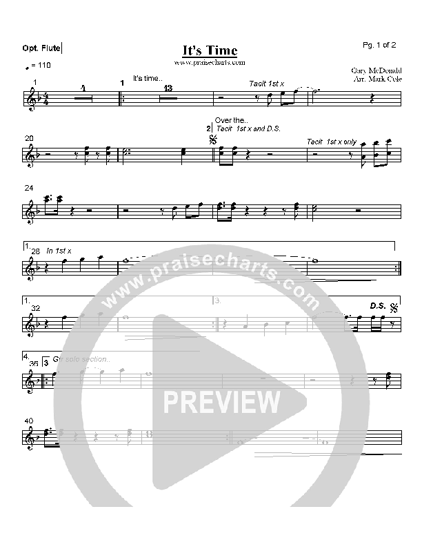 It's Time Flute (Lindell Cooley)