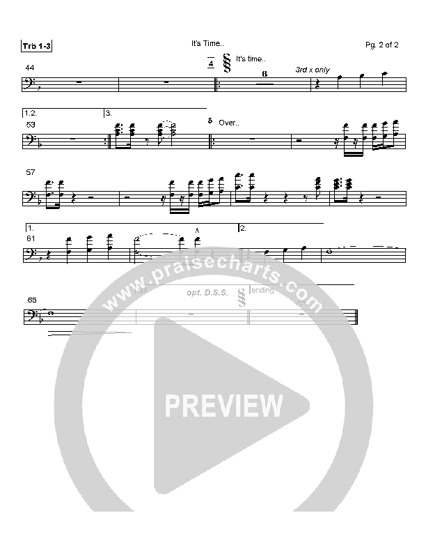 It's Time Trombone 1/2/3 (Lindell Cooley)