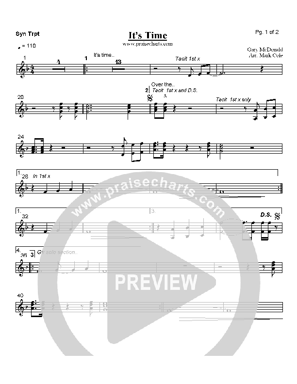 It's Time Trumpet (Lindell Cooley)