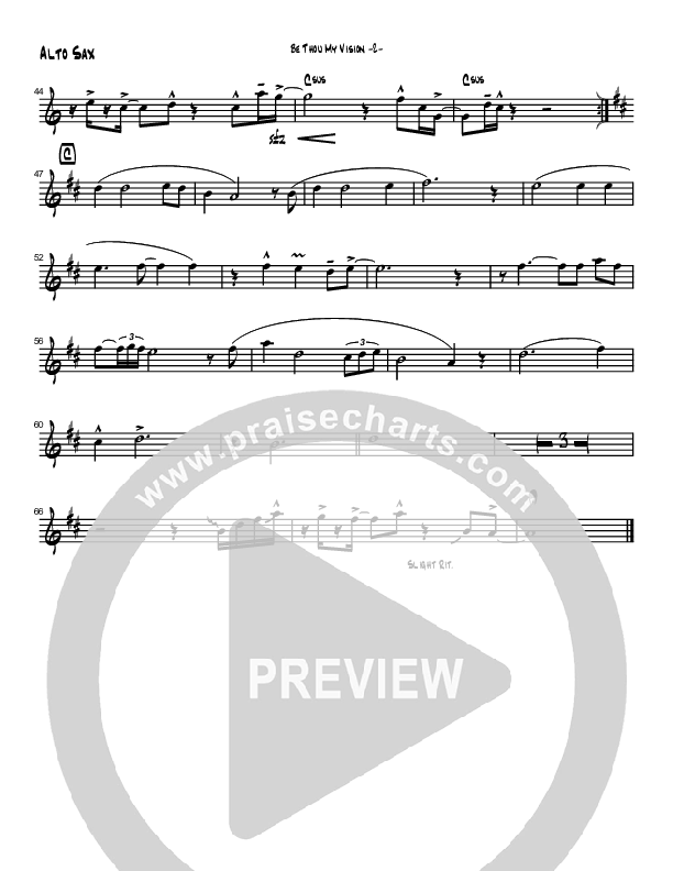Be Thou My Vision (Instrumental) Alto Sax (Brad Henderson)
