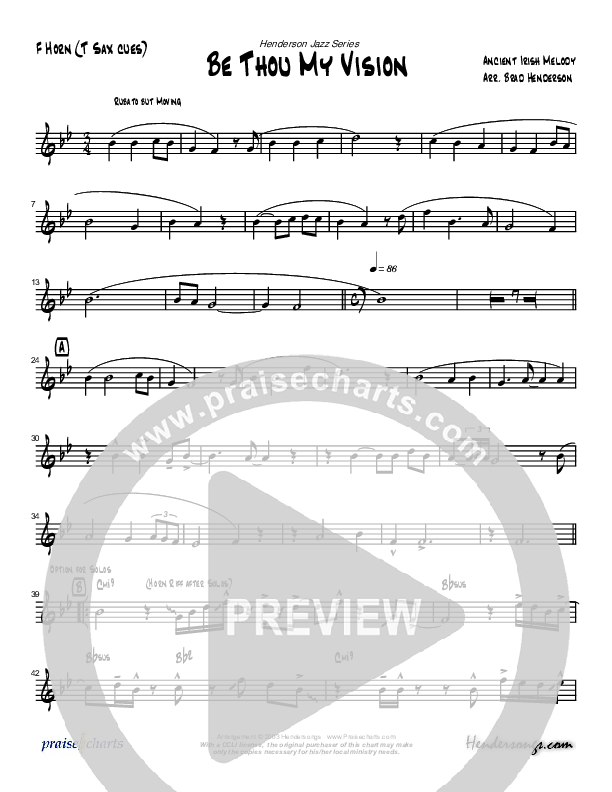 Be Thou My Vision (Instrumental) French Horn (Brad Henderson)