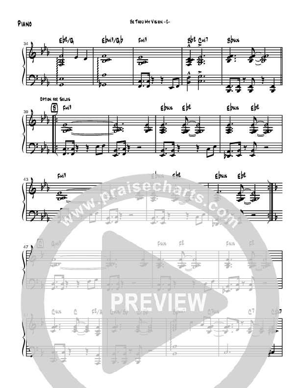 Be Thou My Vision (Instrumental) Piano Sheet (Brad Henderson)