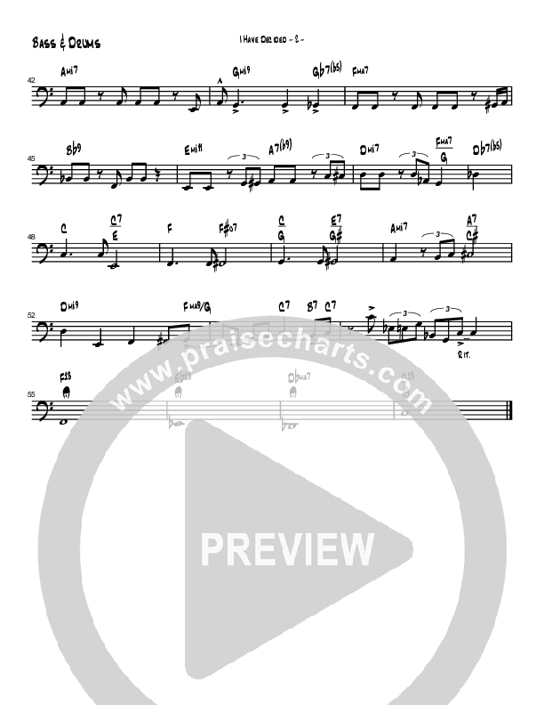 I Have Decided (Instrumental) Bass Guitar (Brad Henderson)