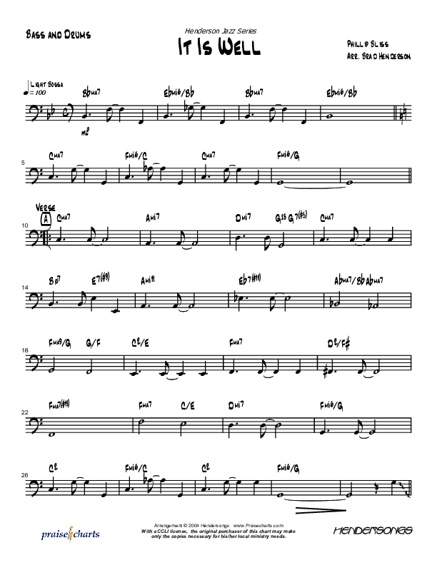 It Is Well With My Soul (Instrumental) Drum Set (Brad Henderson)