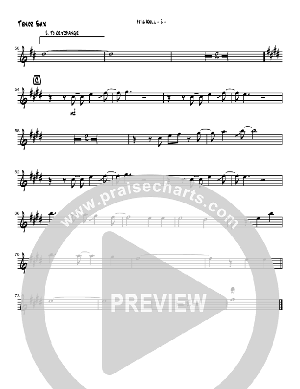It Is Well With My Soul (Instrumental) Tenor Sax 2 (Brad Henderson)
