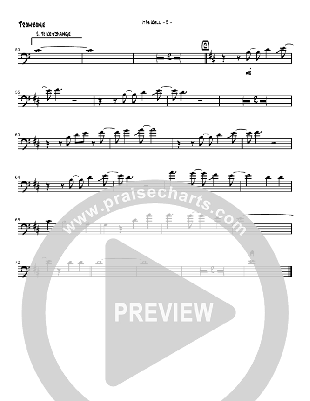 It Is Well With My Soul (Instrumental) Trombone (Brad Henderson)