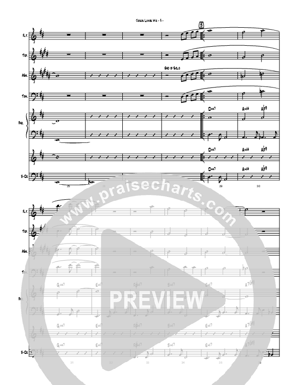 Jesus Loves Me (Instrumental) Conductor's Score (Brad Henderson)