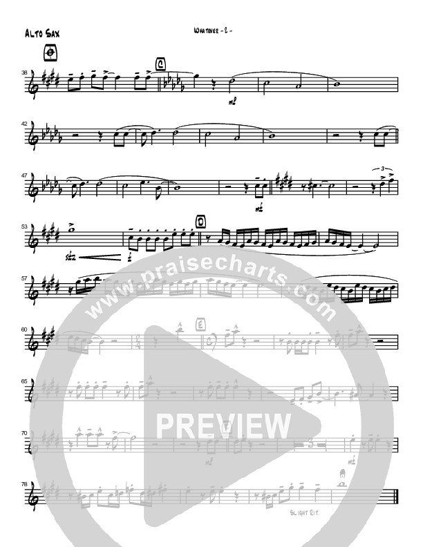 Whatever Alto Sax (Brad Henderson)