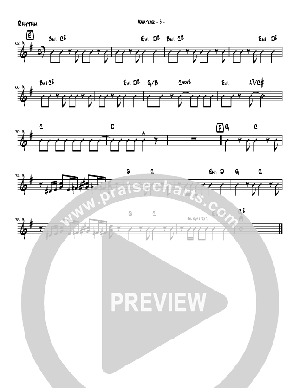 Whatever Rhythm Chart (Brad Henderson)