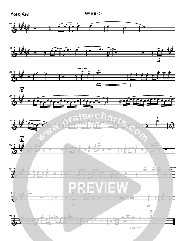 Whatever Tenor Sax 2 (Brad Henderson)