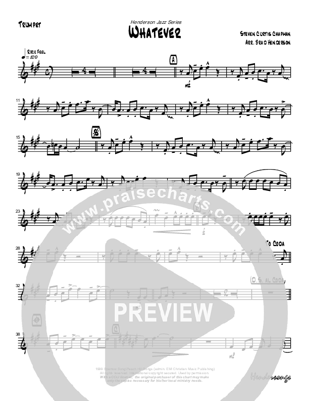 Whatever Trumpet 1 (Brad Henderson)