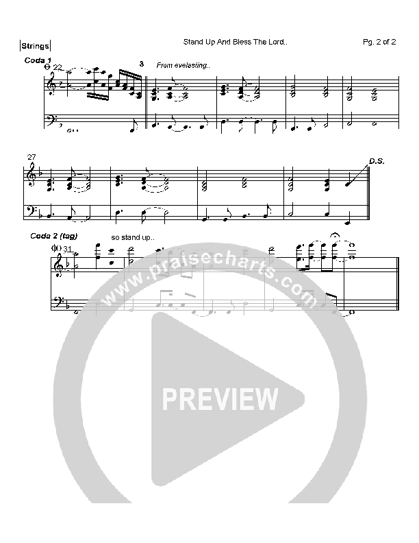 Stand Up and Bless the Lord Strings (Mark Cole)