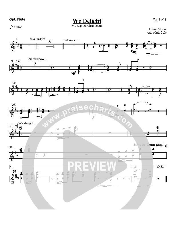 We Delight Flute (Joshua Moore)