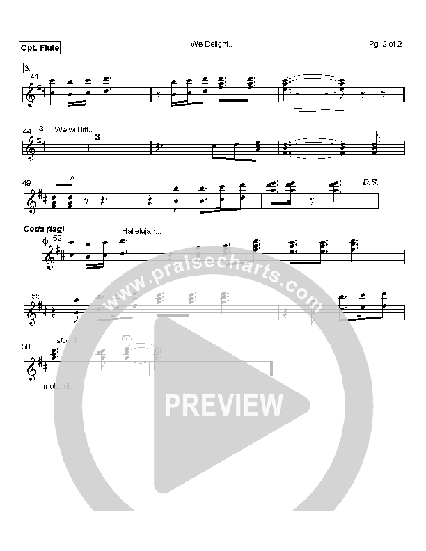 We Delight Flute (Joshua Moore)