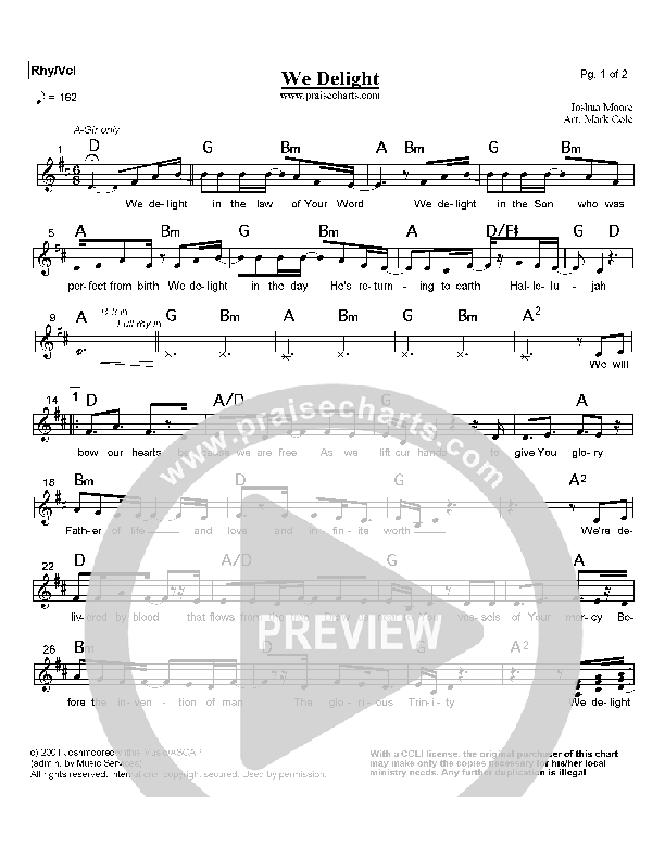 We Delight Orchestration (Joshua Moore)