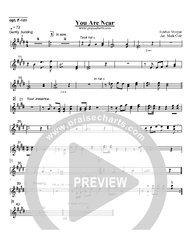 You Are Near French Horn (Hillsong Worship)