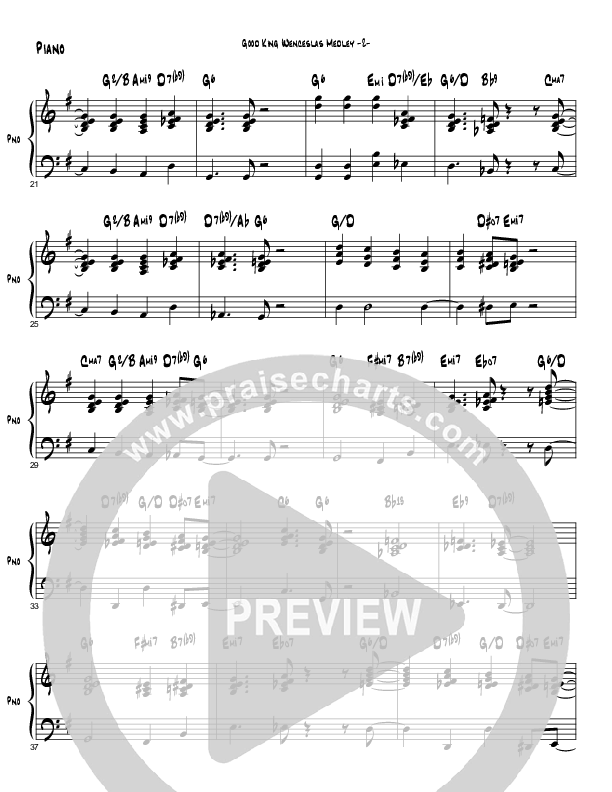 Good King Wenceslas (Instrumental) Piano Sheet (Brad Henderson)