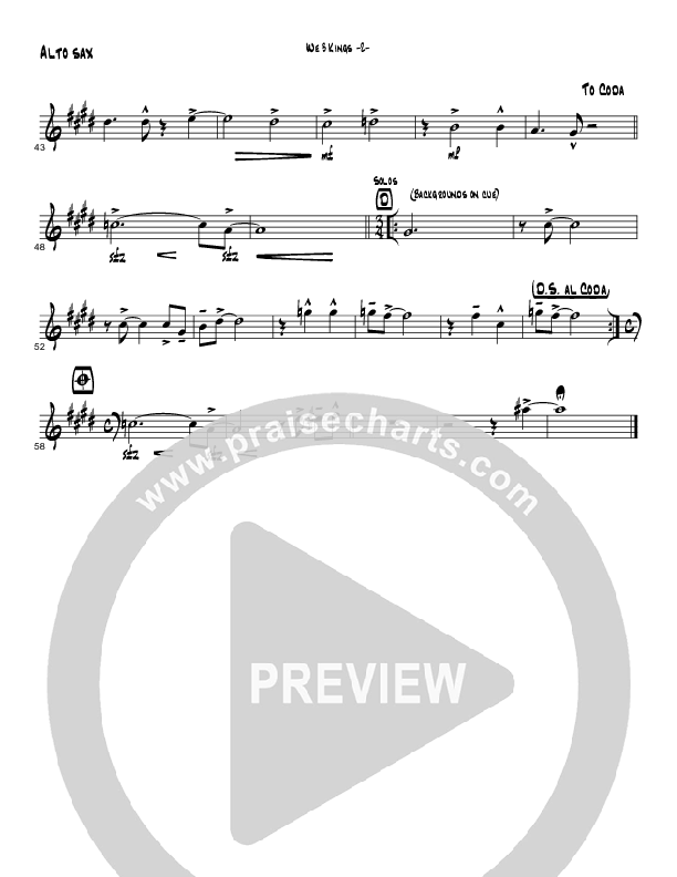 We Three Kings (Instrumental) Alto Sax (Brad Henderson)