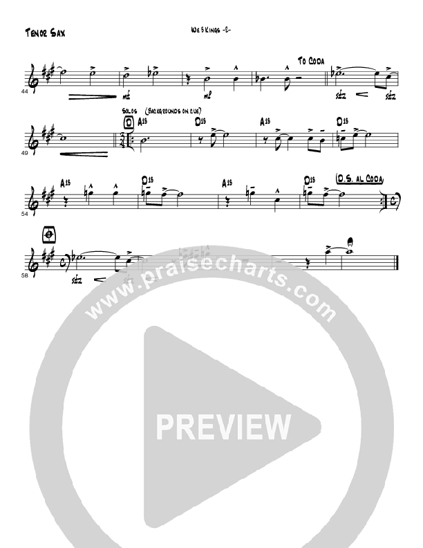 We Three Kings (Instrumental) Tenor Sax 2 (Brad Henderson)