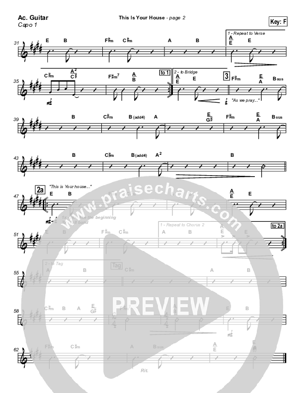 This Is Your House Acoustic Guitar (Don Moen)