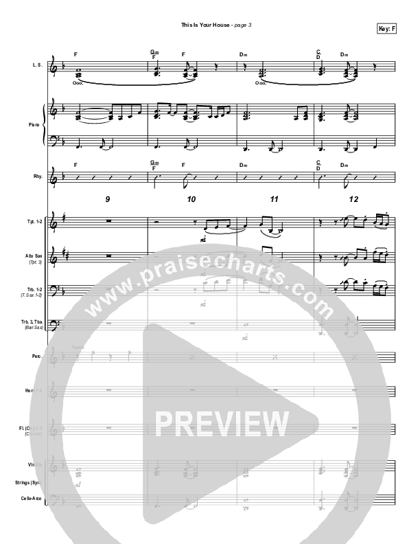 This Is Your House Conductor's Score (Don Moen)