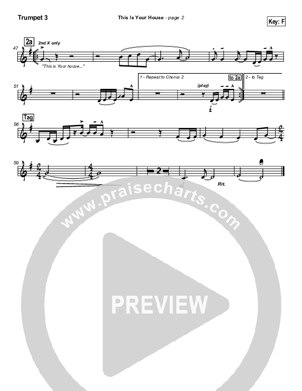 This Is Your House Trumpet 3 (Don Moen)