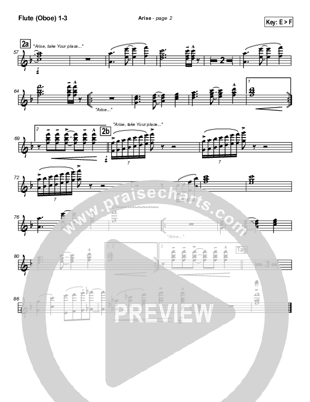 Arise Flute/Oboe 1/2/3 (Don Moen)